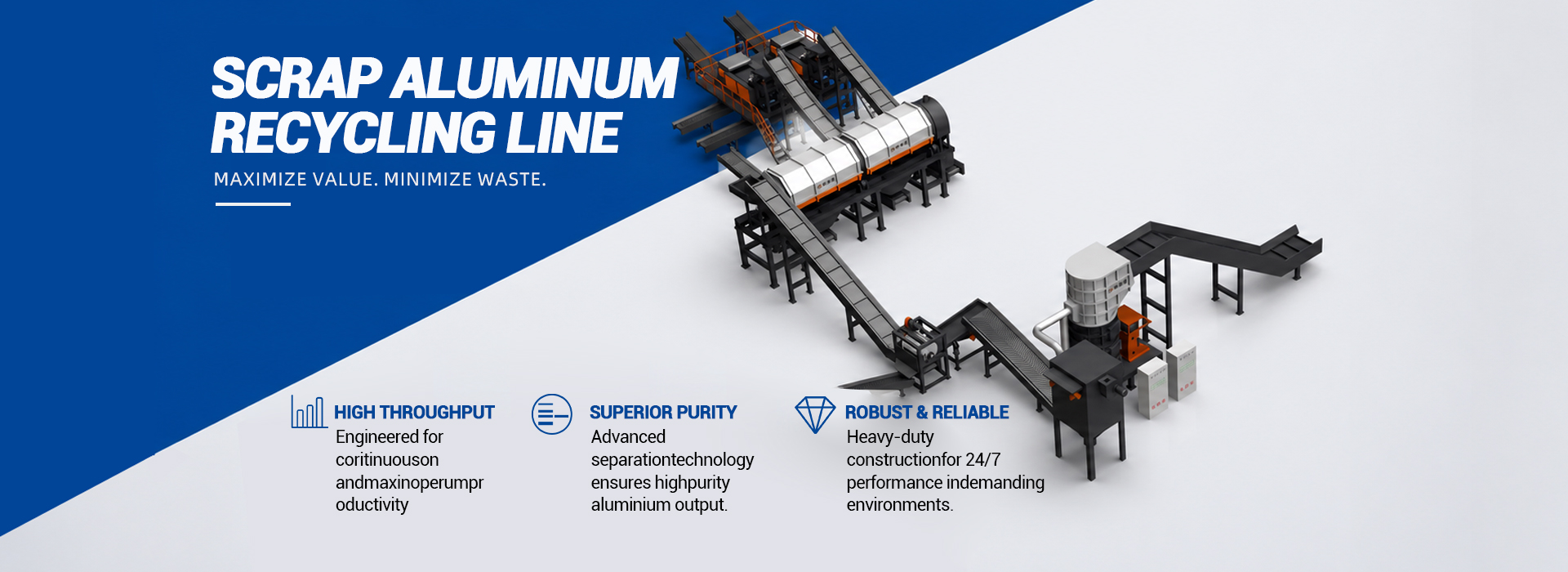 SCRAP ALUMINUM RECYCLING LINE