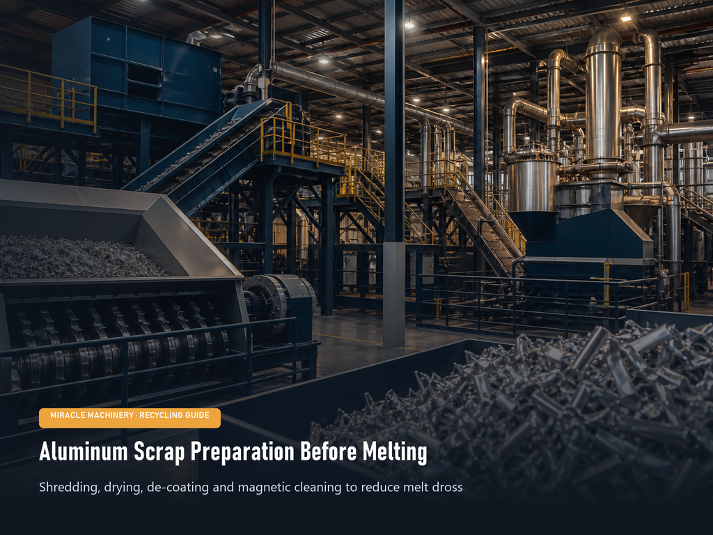 Aluminum Scrap Preparation Before Melting: Shredding, Sorting and De-Coating