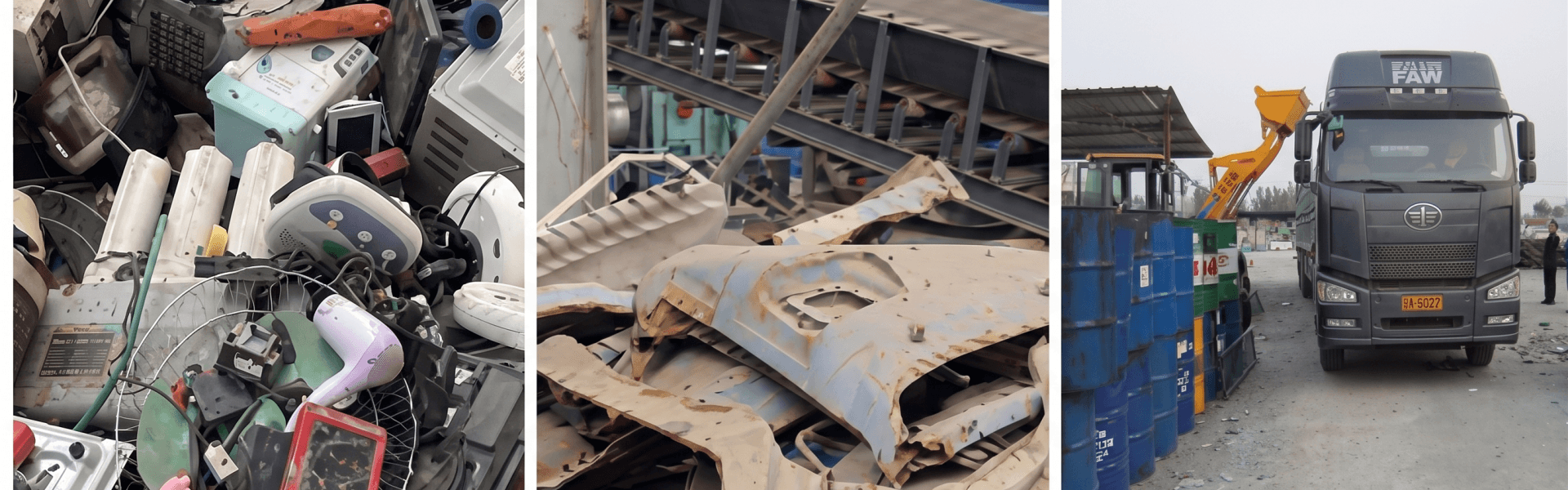 Raw materials suitable for scrap steel recycling lines.png
